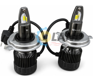 LED лампы для основного света авто NIGHTDOG H4 55Вт 12-24В 6000K,, комплект 2 шт