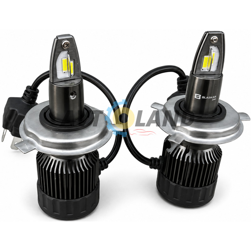 LED лампи для основного світла авто NIGHTDOG H4 55Вт 12-24В 6000K, комплект 2 шт купити дешево