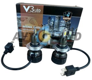Комплект Led ламп V3 HeadLight H7 9v-36v 36W 6500K
