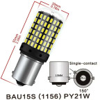 1221(1156)-144SMD-(3014)-1224 вольта Желтый смещенный цоколь купить недорого