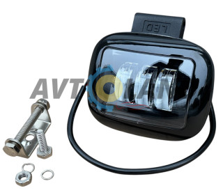 Светодиодная LED фара 30ВТ квадратная (BLACK) Перевернутая Установка под бампер