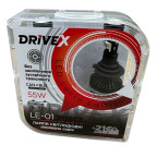 Автомобильные лед лампы драйвх DriveX LE-01 PRO H7 55Вт 9-32V 5.5K автолампы белый свет с активным купить недорого