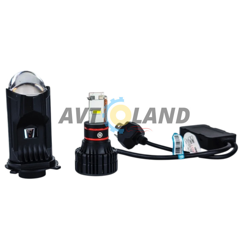 LED лампы с линзой DriveX LE-07 H4 H/L 6000K 55W 9-32V к-т. купить недорого