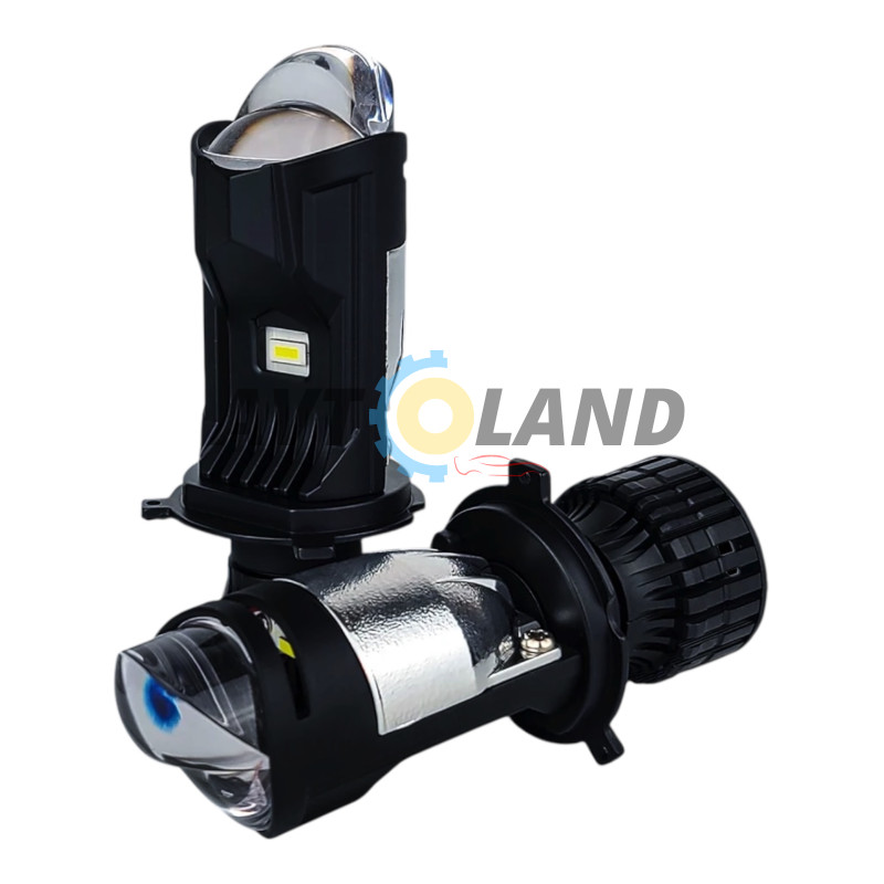 LED лампы с линзой DriveX LE-07 H4 H/L 6000K 55W 9-32V к-т. купить недорого