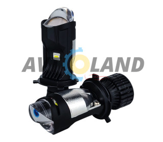 LED лампи з лінзою DriveX LE-07 H4 H/L 6000K 55W 9-32V к-т.