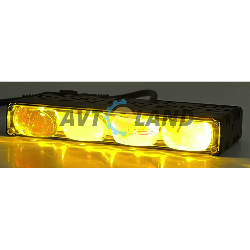 Светодиодные фары External SpotLight L28 60W на четыри линзы W-Y-Multicolor 12-80V купить недорого