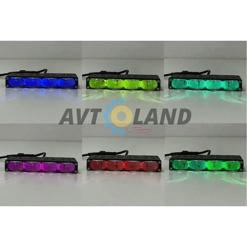 Світлодіодні фари External SpotLight L28 60W на чотири лінзи W-Y-Multicolor 12-80V купити дешево