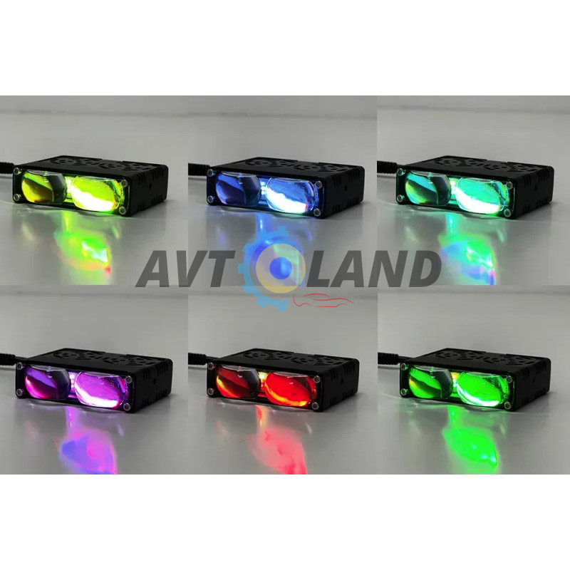 Светодиодные фары External SpotLight L26 40W на две линзы W-Y-Multicolor 12-80V купить недорого