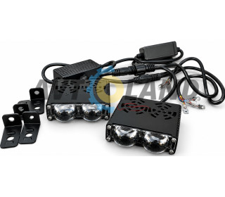 Светодиодные фары External SpotLight L26 40W на две линзы W-Y-Multicolor 12-80V