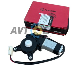 Мотор склопідйомника правий Ланос (під шестірню) Flagmus