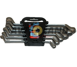 Набор ключей накидных, 6 ед., 6-17 мм, Cr-V STRONA