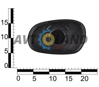 Дзеркало зовнішнє Daewoo Lanos, ZAZ Sens прав. (елемент) під 4 кріплення, OEM