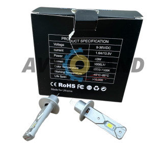 LED лампы H1 30W V9 15000lm  (12-24 вольт) 