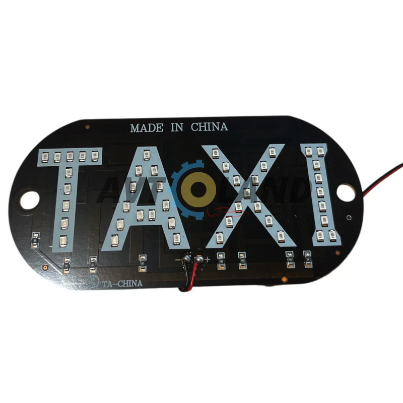 Светодиодная LED подсветка с надписью ″TAXI″ 12В зеленый цвет купить недорого