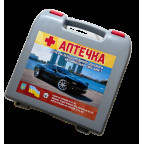Аптечка автомобільна 21 предм. сірий футляр, охл. контейнер купити дешево