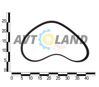 Ремень генератора ВАЗ 1118 поликлиновой (6PК1018) 1.4 16V, 1.6 конд. ″ручейковый″ ASR