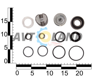 Ремкомплект рульової рейки ВАЗ 1117-19 із підшипниками, Pegas