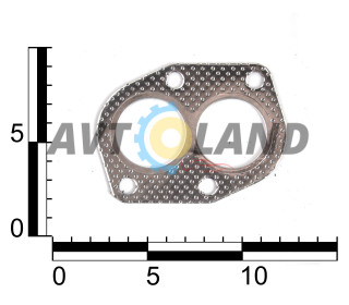 Прокладка приймальної труби глушника (фланець) ВАЗ 2101-07, 2108-099 плакована ″штанів″ ASR
