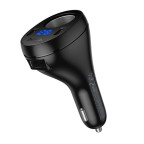 АЗП Hoco Z61 Correct three-port cigarette lighter car charger Black купить в Украине