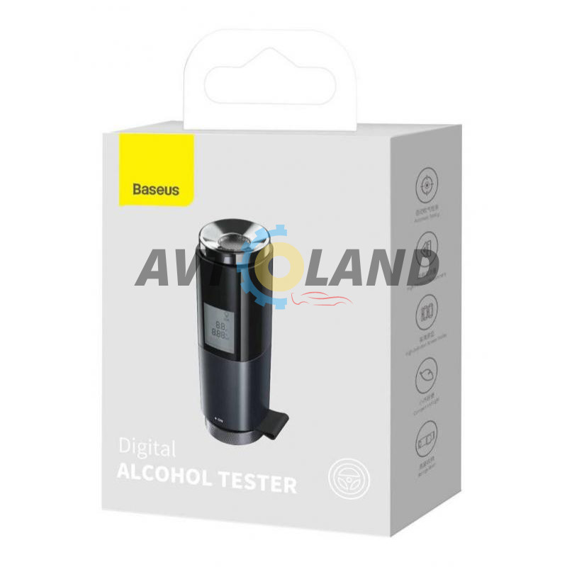Цифровий алкотестер Baseus Digital Alcohol Tester Black купити дешево