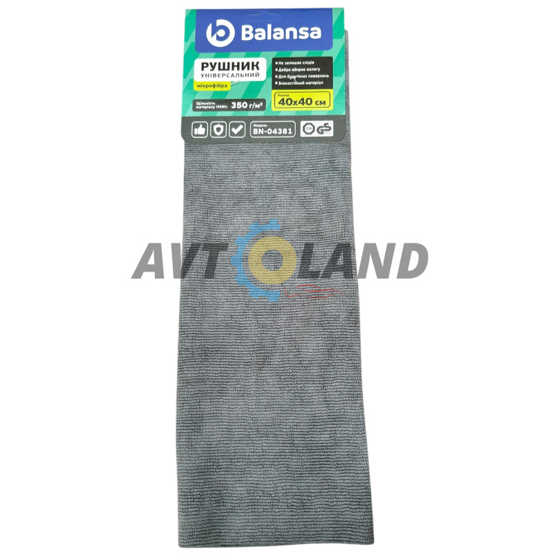 Полотенце тряпка микрофибра 350 FAW (g) 40x40 BALANSA купить в Украине