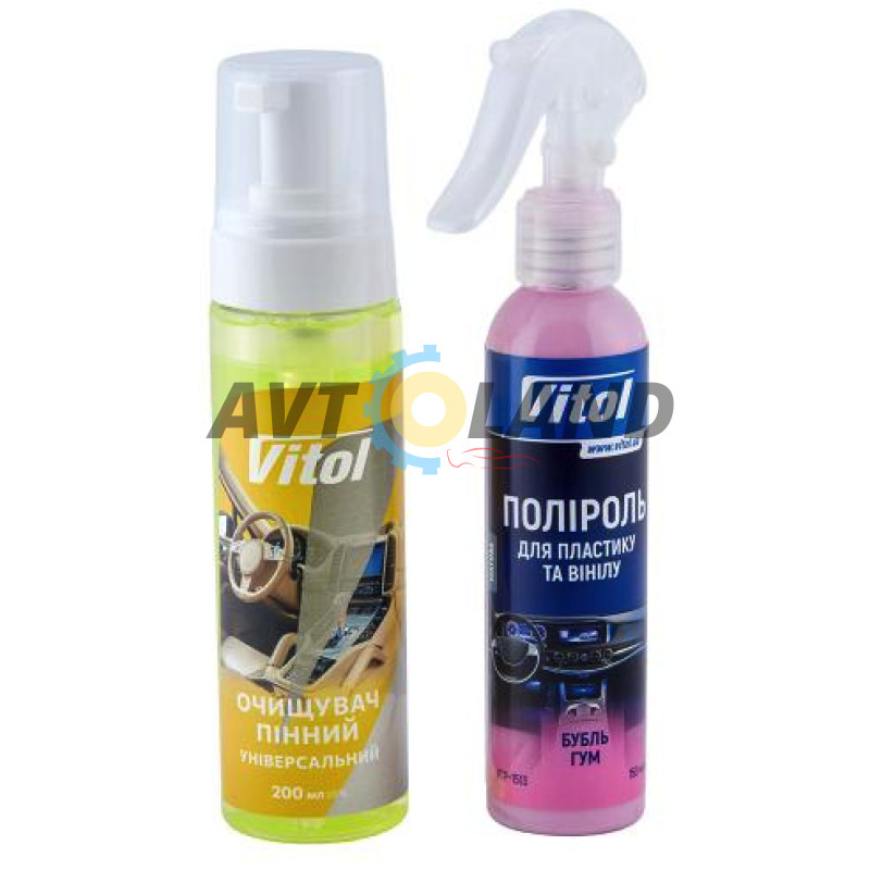 Набір по догляду за пластиком та вінілом VITOL купити дешево