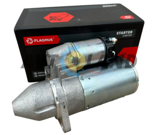 Стартер ВАЗ 2110-12, 2170-72, 1117-19 под 2 шпильки редукторный 11 зуб. с усиленной КПП, Flagmus