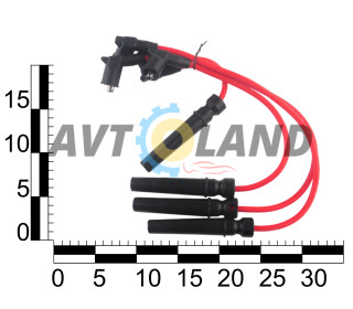 Провод высоковольтный DAEWOO, CHEVROLET NEXIA 1.6 16V (UZ Daewoo), LACETTI 1.6 к-т, силикон, OEM