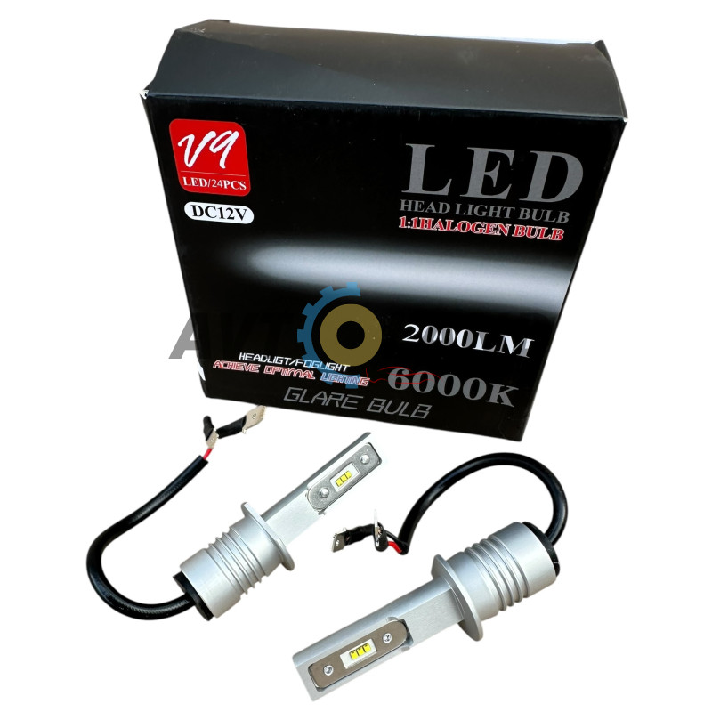 Комплект светодиодных автоламп LED V9-Н1 (к-т 2шт) купить недорого