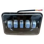 Фара LED Прямоугольная Белый+ Желтый Цвет 144W 6000K (5 диодов) (17СМ Х 10СМ Х 5СМ) купить недорого