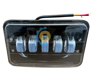 Фара LED Прямоугольная Белый+ Желтый Цвет 144W 6000K (5 диодов) (17СМ Х 10СМ Х 5СМ)