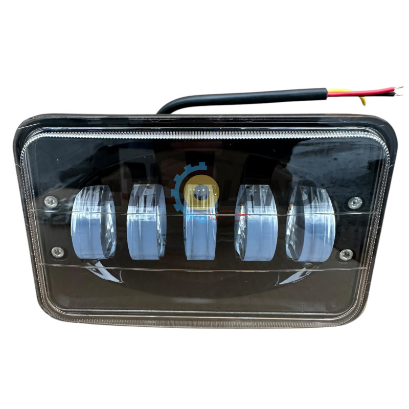 Фара LED Прямоугольная Белый+ Желтый Цвет 144W 6000K (5 диодов) (17СМ Х 10СМ Х 5СМ) купить недорого