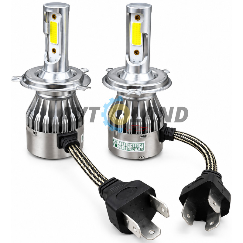 LED лампы H4 HP1 ближний дальний свет (комплект 2 шт) купить недорого