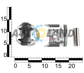 Поршни ВАЗ 2105 79.8 +0.80 анодированные (комплект 4 шт, поршень + палец) OEM