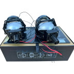 Світлодіодні Bi-LED лід лінзи GUANGFUDE 3.0″ дюйма універсальна 65W 5100K 12-24V (2шт) купити дешево