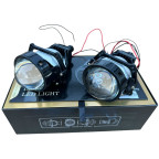 Світлодіодні Bi-LED лід лінзи GUANGFUDE 3.0″ дюйма універсальна 65W 5100K 12-24V (2шт) купити дешево