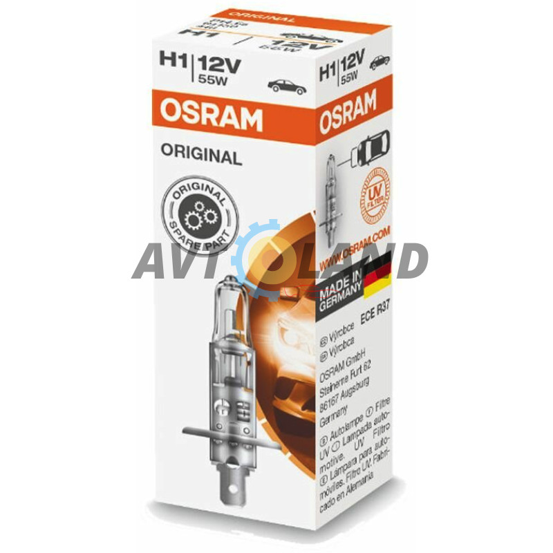 Лампа Osram H1 12V Original Line P14.5s галогенная купить недорого