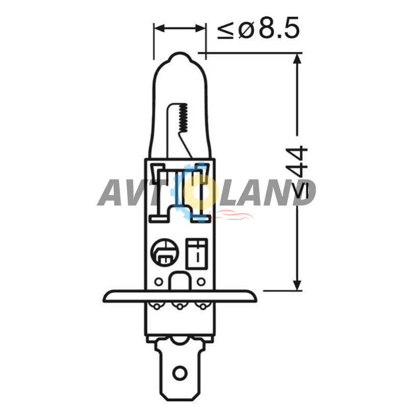 Лампа Osram H1 12V Original Line P14.5s галогенная купить недорого