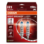 Лампи галогенні Osram Night Breaker Laser 64150 NL-2HB +150% (H1) (к-т 2шт) купити дешево