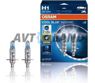 Лампы галогенные  OSRAM H1 COOL BLUE INTENSE NEXTGEN 12V 55W 5000K (2 шт)