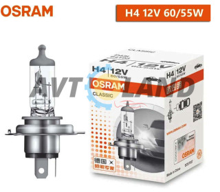 Лампа Osram H4 Original Line 12V P43t галогенна