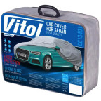 Тент (чохол) автомCC13401 L сірий з підкладкою PEVA/PP Cotton купити дешево