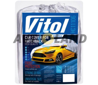 Тент автом HC11106 XL Hatchback серый Polyester 406х165х119 к.з/мв.дв