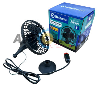 Вентилятор автомобильный от прикуривателя хол.воздух (на присоске) 12V 
