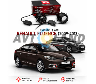Світлодіодні протитуманні фари Renault Fluence I [2009-2017] Біле 80WЖовте світло 48W