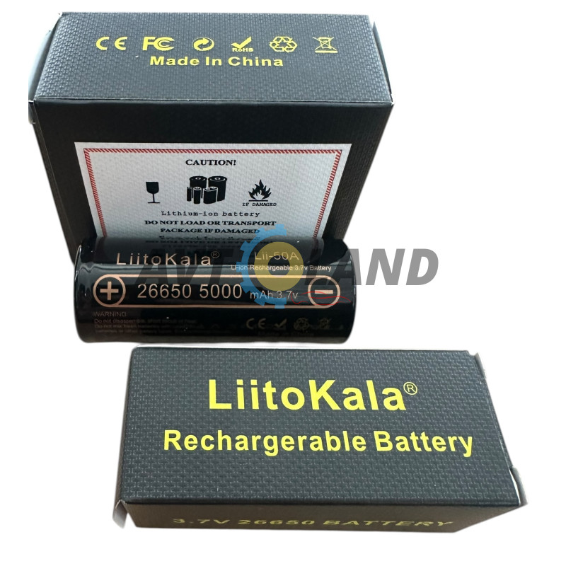 АККУМУЛЯТОР 26650 LIITOKALA 5000MAH 50A Высокоструйный купить в Украине