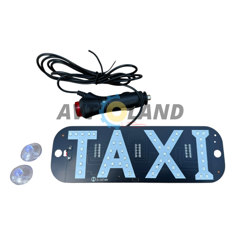 Светодиодная LED подсветка с надписью″TAXI″12В,Зеленный свет купить недорого