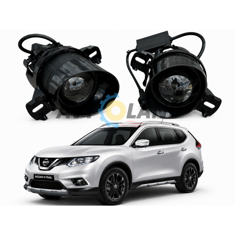 Світлодіодні протитуманні фари Nissan X-Trail III(T32) дорестайл[2013-2019] управління з телефону купити дешево