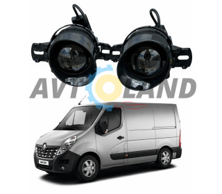 Светодиодные противотуманные фары Renault Master III дорестайл [2010-2020] Управление с телефона