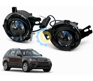 Противотуманные Led фары  BMW-(E70)-2010-2013 г. Линза-Управление по телефону